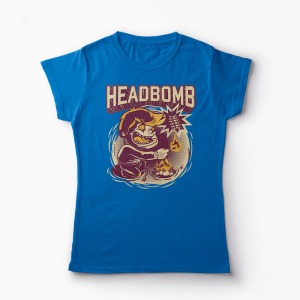 Tricou Headbomb - Femei-Albastru Regal